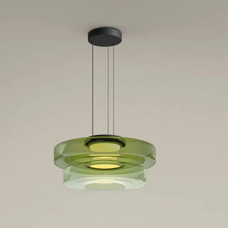 Halo — Suspension en verre superposé