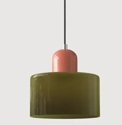 Vitrail — Suspension en verre teinté