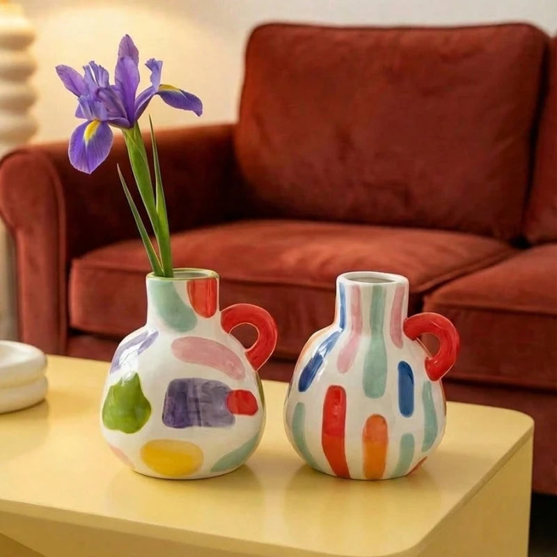 Prisme — Vase en céramique facettée