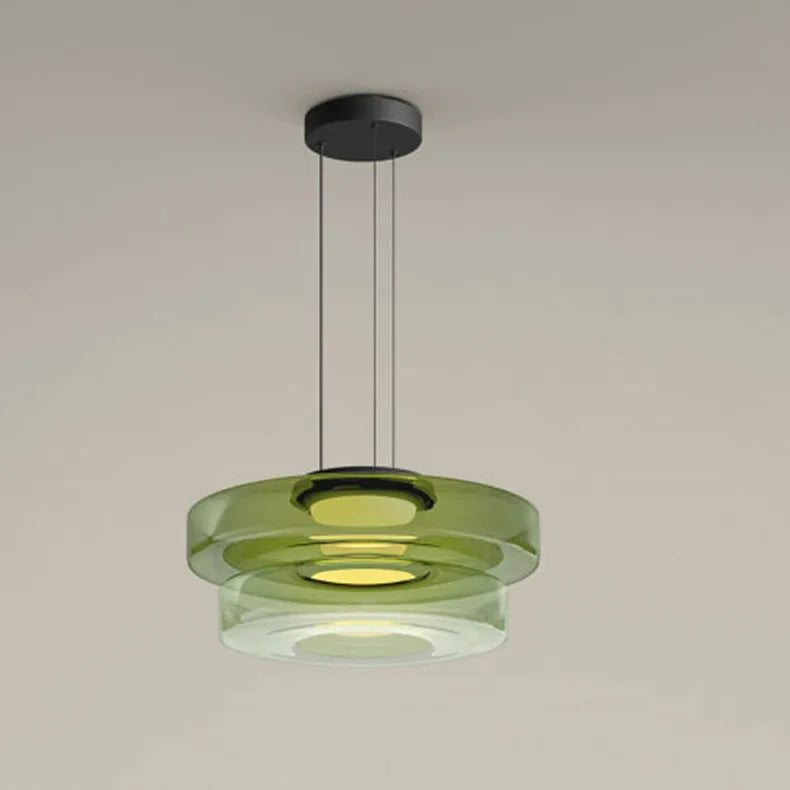 Halo — Suspension en verre superposé