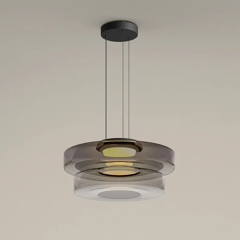 Halo — Suspension en verre superposé