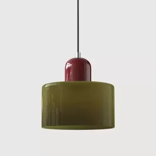Vitrail — Suspension en verre teinté
