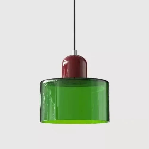 Vitrail — Suspension en verre teinté