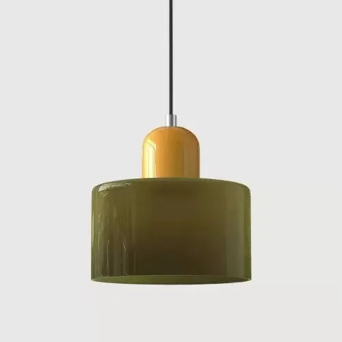 Vitrail — Suspension en verre teinté